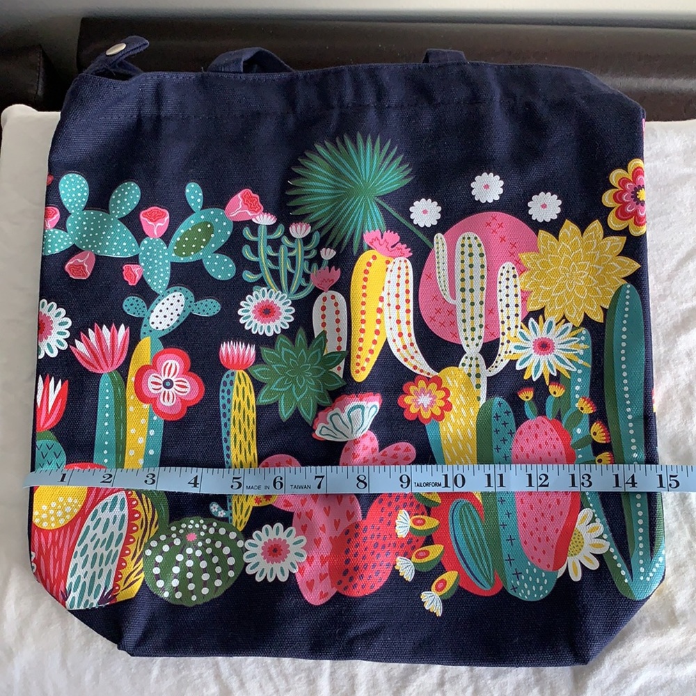 FabFitFun Limited Edition Floral Canvas Tote - Picture 9 of 11